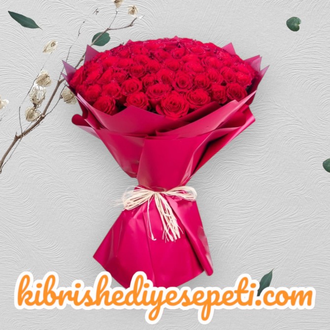 101 Kırmızı Gül Buketi